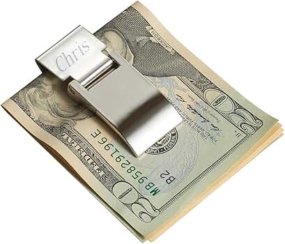 Visol Calvin Stainless Steel Money Clip – Polished Hinged Design