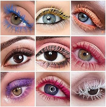 Amazon.com : MAEPEOR Colored Mascara Set 7 Pack Longlasting