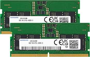 Samsung 16GB (2x8GB) DDR5 4800MHz PC5-38400 CL40 SODIMM 1Rx16