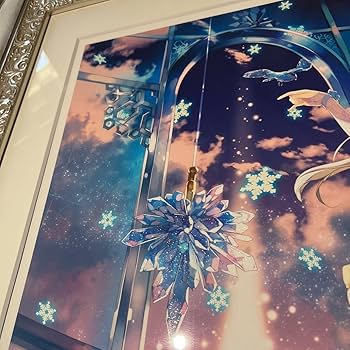 Amazon.co.jp: アールビバン 版画 藤真拓哉Snow prismミクスドメディア