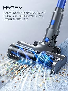 Amazon | 掃除機 コードレス 【9月革新モデル】 45KPa強力吸引 500W