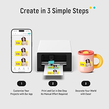 Amazon.co.jp: Liene PixCut S1 カラーステッカープリンター