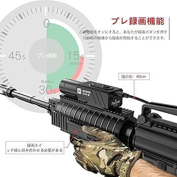 Amazon.co.jp: RunCam ScopeCam 2 4K HD サバゲー ガンカメラ 金属製