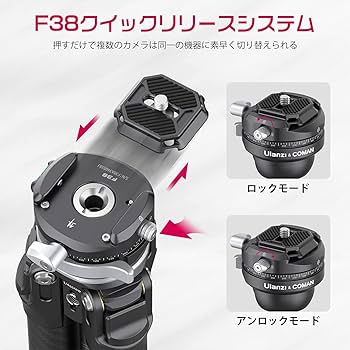Amazon | Ulanzi ZERO F38 カーボン三脚 トラベル 3Way雲台 カメラ