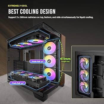 Amazon.com: Antec C8 Wood, Fans not Included, Wooden Front Panel