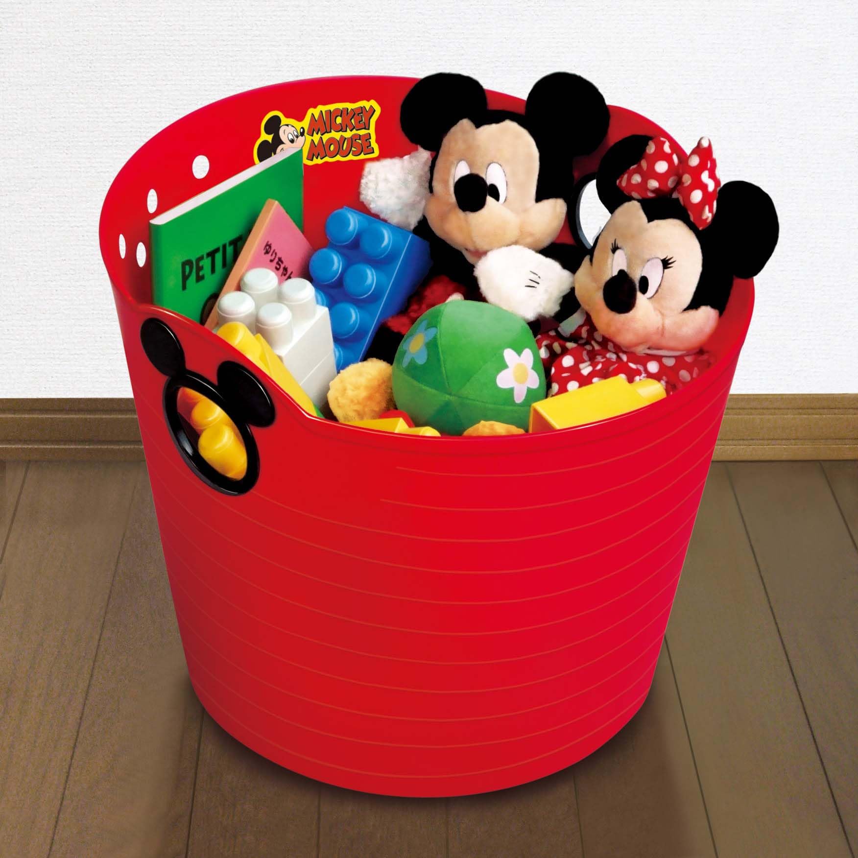 Amazon.co.jp: 錦化成 ミッキーマウス やわらかバケツ レッド 小物の