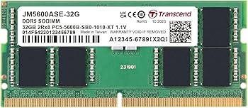 Amazon | トランセンド ノートPC用メモリ PC5-44800(DDR5 5600) 32GB