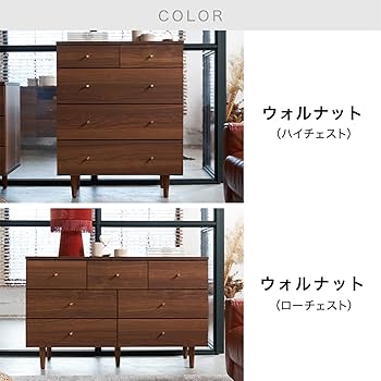 Amazon｜LOWYA ロウヤ チェスト 洋服 タンス 引き出し 木製 収納 3段