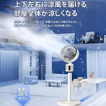 Amazon | サーキュレーター 扇風機 dcモーター【2025年新モデル・AI