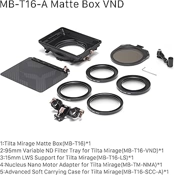 Amazon | Tilta Mirage VND キット – 可変 ND フィルター付き