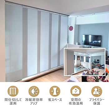 Amazon｜Augido、パネルカーテン、パネルスクリーン、間仕切り、60cm x