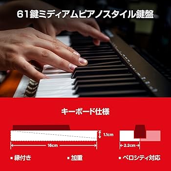 Amazon | M-Audio USB MIDIキーボード 61鍵 セミウェイト ピアノ音源