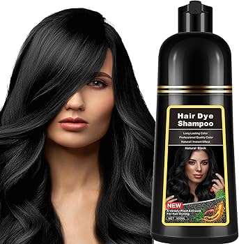Amazon.com : Black Hair Dye Shampoo Instant 3 in 1 for Gray Hair