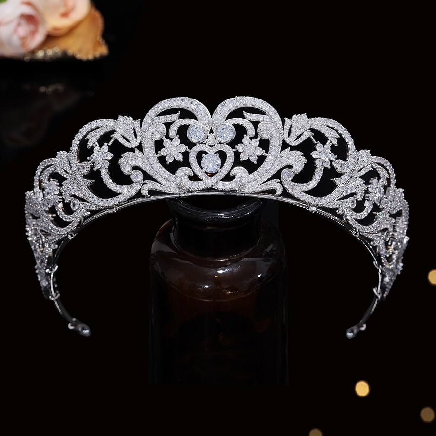 Amazon.co.jp: Aoligrace CZ プリンセス ダイアナ ウェディング