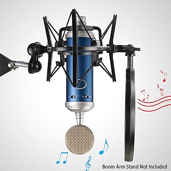 Amazon.com: Bluebird Shock Mount with Pop Filter, Windscreen and