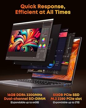 Amazon.com: CHUWI CoreBook X Laptop 14'', AMD Ryzen 5 7430U(Up to