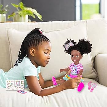 Amazon.com: Ecore Fun 14 Inch Black Doll with Black Baby Doll