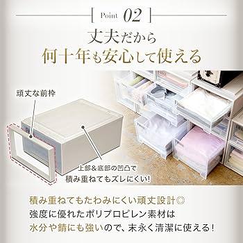 Amazon.co.jp: 天馬 収納ボックス フィッツケース 押入れ 幅39×奥行74