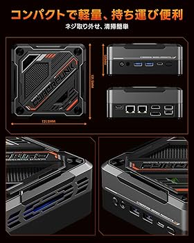 Amazon.co.jp: ミニPC AMD Ryzen 7 8845HS 32GB DDR5 1TB PCIe4.0 SSD