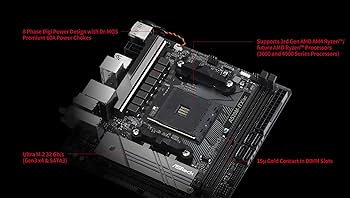 Amazon | ASRock マザーボード A520 M-ITX/ac AMD Ryzen 3000 / 4000