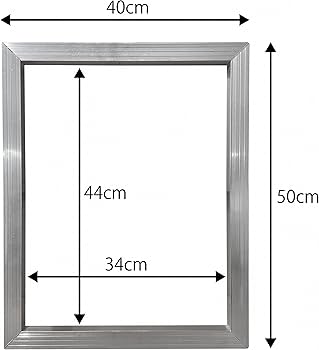 Amazon.co.jp: シルクスクリーン印刷 50×40cm 枠 アルミフレーム