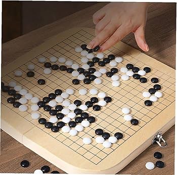 Amazon.co.jp: Simamile 囲碁 ボードゲーム セット 黒と白 碁石 囲碁