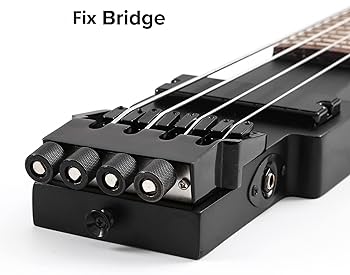 Amazon | Batking トラベル エレクトリック ベース ヘッドレス 4弦