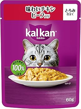 Amazon.co.jp: カルカン パウチ 1歳から 60g×12袋 味わいチキン ビーフ