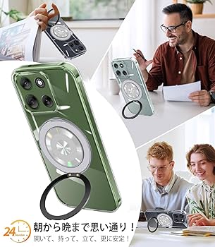Amazon.co.jp: Motorola Moto G66J / G66Y 5G ケース クリア リング