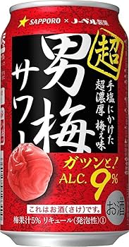 Amazon.co.jp: サッポロ 超男梅サワー 350ml×1ケース（24本） : 食品