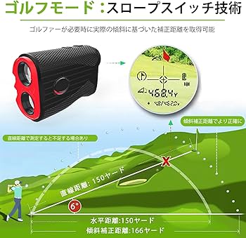 Amazon.co.jp: ゴルフ 距離計 レーザー距離計 0.1秒測定 光学7倍望遠