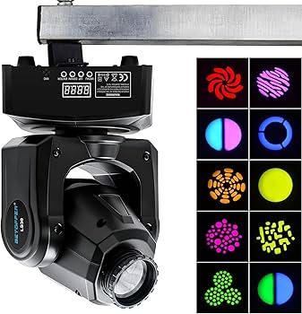 Amazon.co.jp: BETOPPER 舞台照明 ステージライト LED 回転 8色 30W