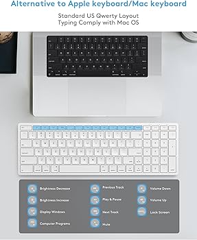 Amazon.com: Wireless Keyboard for Apple Mac OS, Compact Bluetooth
