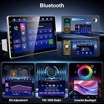 Amazon.co.jp: Hodozzy 1DIN カーステレオ 10.1インチ回転式タッチ