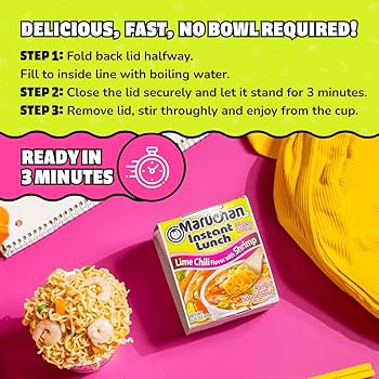 Amazon.com : Maruchan Instant Lunch Ramen Noodles, Lime Chili with
