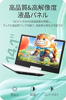 Amazon.co.jp: Surfola ポータブルDVDプレーヤー 16.9型 CDプレーヤー
