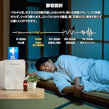 Amazon | HANLANG ミニ冷蔵庫 10L 冷蔵庫小型 -2℃～60℃ 小型冷温庫