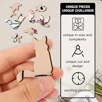 Amazon.co.jp: MIKKO ミッコ 木製のジグソーパズル 不規則な木製パズル