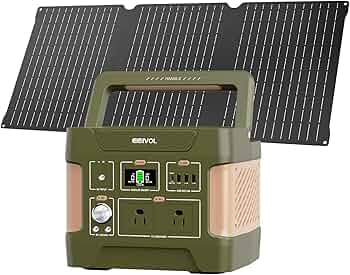 Amazon.co.jp: EEIVOL ポータブル電源 355Wh ソーラーパネル40W 出力