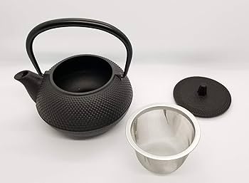 Amazon｜岩鋳 Iwachu 鉄瓶兼用急須 3型新アラレセット 黒焼付 0.32L