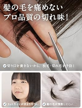 Amazon | 【プロ美容師が監修】 KnightRise 散髪用ハサミ すきばさみ