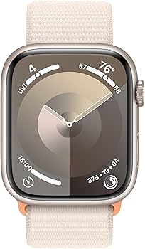 Amazon.com: Apple Watch Series 9 [GPS, 45mm] - Starlight Aluminum