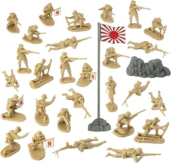 Amazon.com: BMC WW2 Japanese Plastic Army Men - 30 Imperial