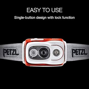 Amazon.com : PETZL, Swift Rl Lamp Orange, Compact, Very Powerful