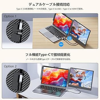 Amazon.co.jp: Laptomo デュアルモニター 14インチ IPS モバイル