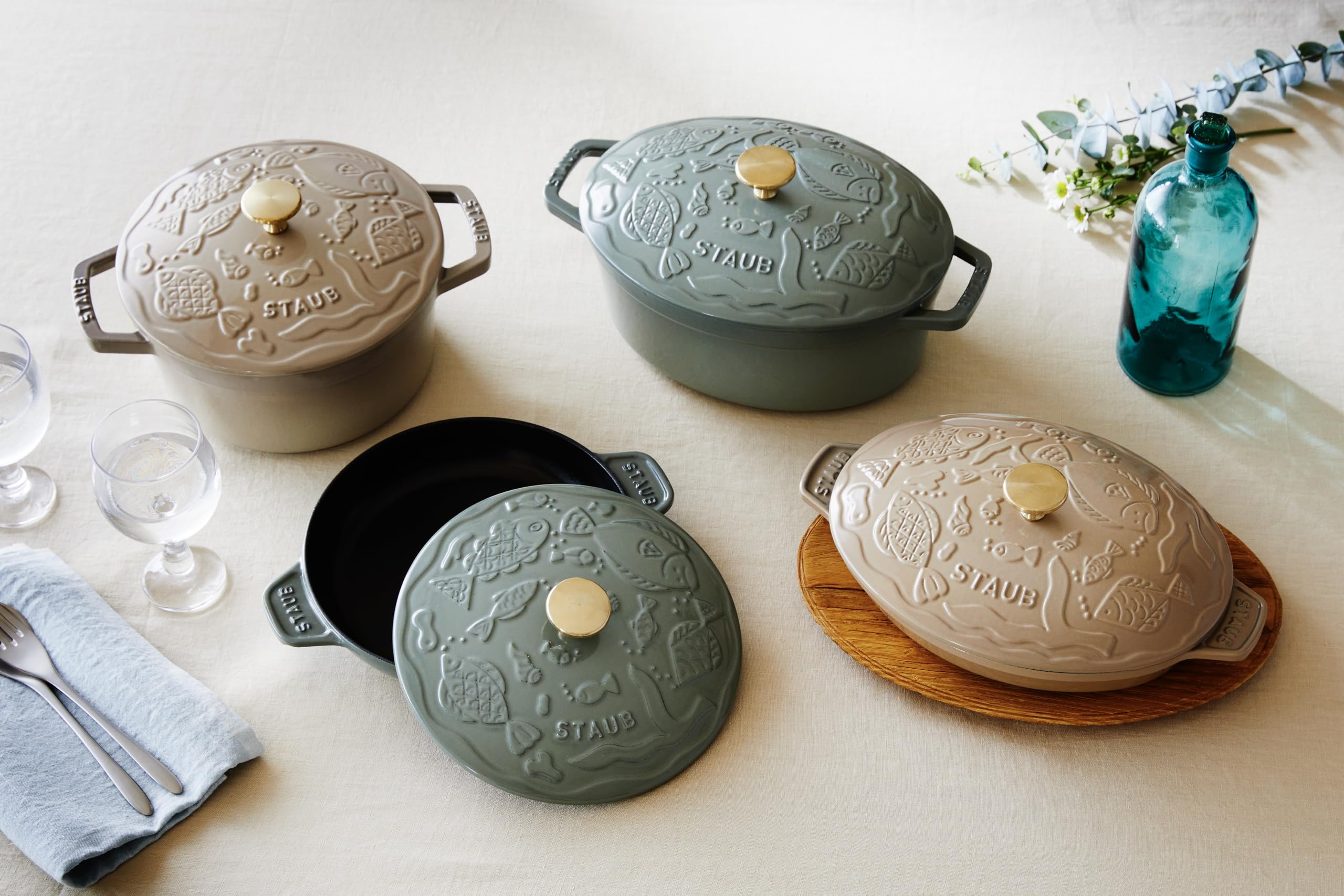 Amazon.co.jp: 【 STAUB × minä perhonen 】 staub ストウブ