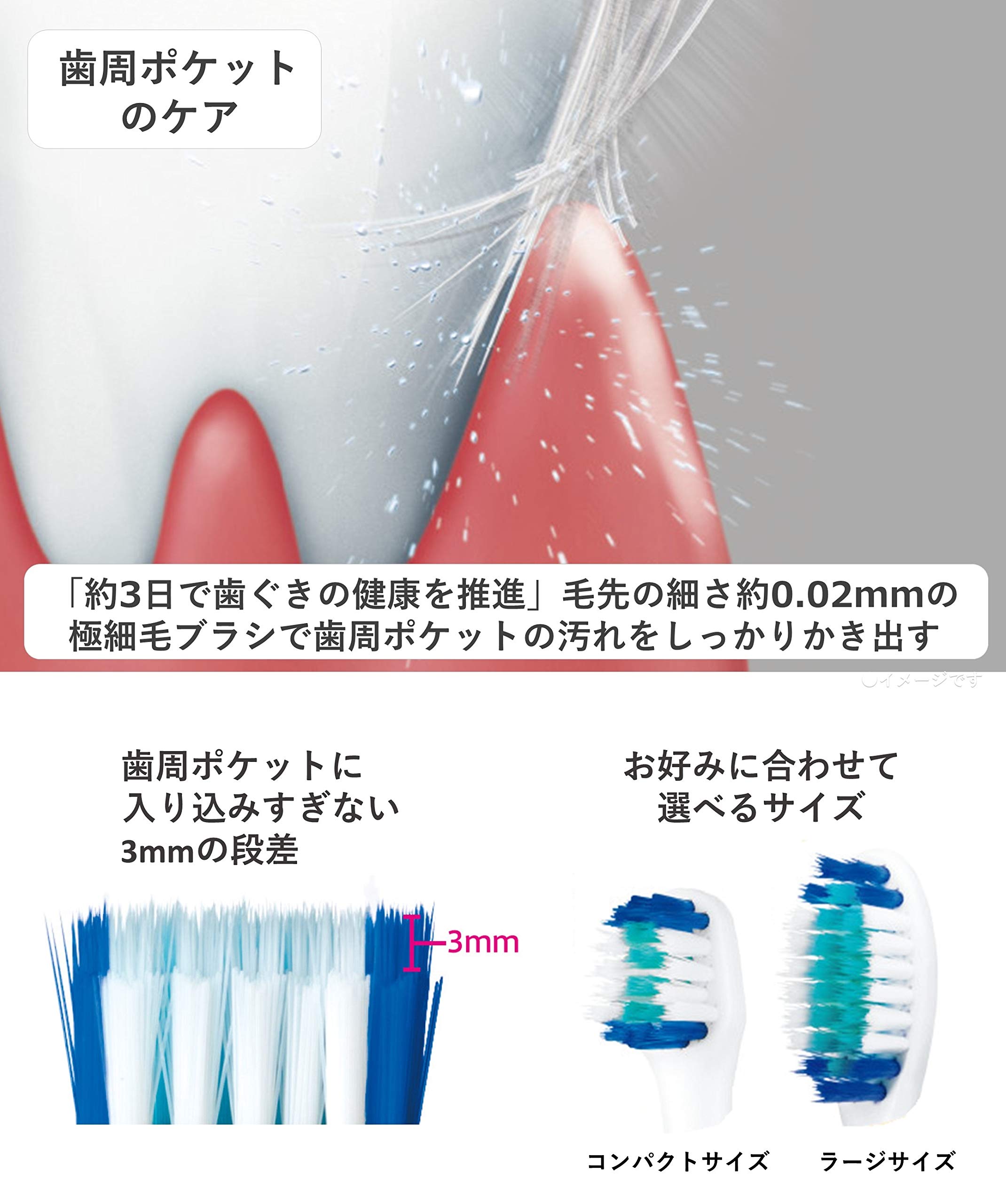 Amazon | パナソニック 電動歯ブラシ ドルツ シルバー EW-CDP53-S