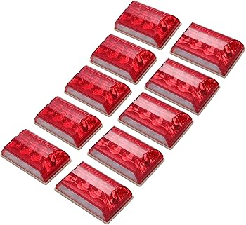 Amazon.co.jp: トラック 角型 10個 マーカーランプ サイドマーカー LED