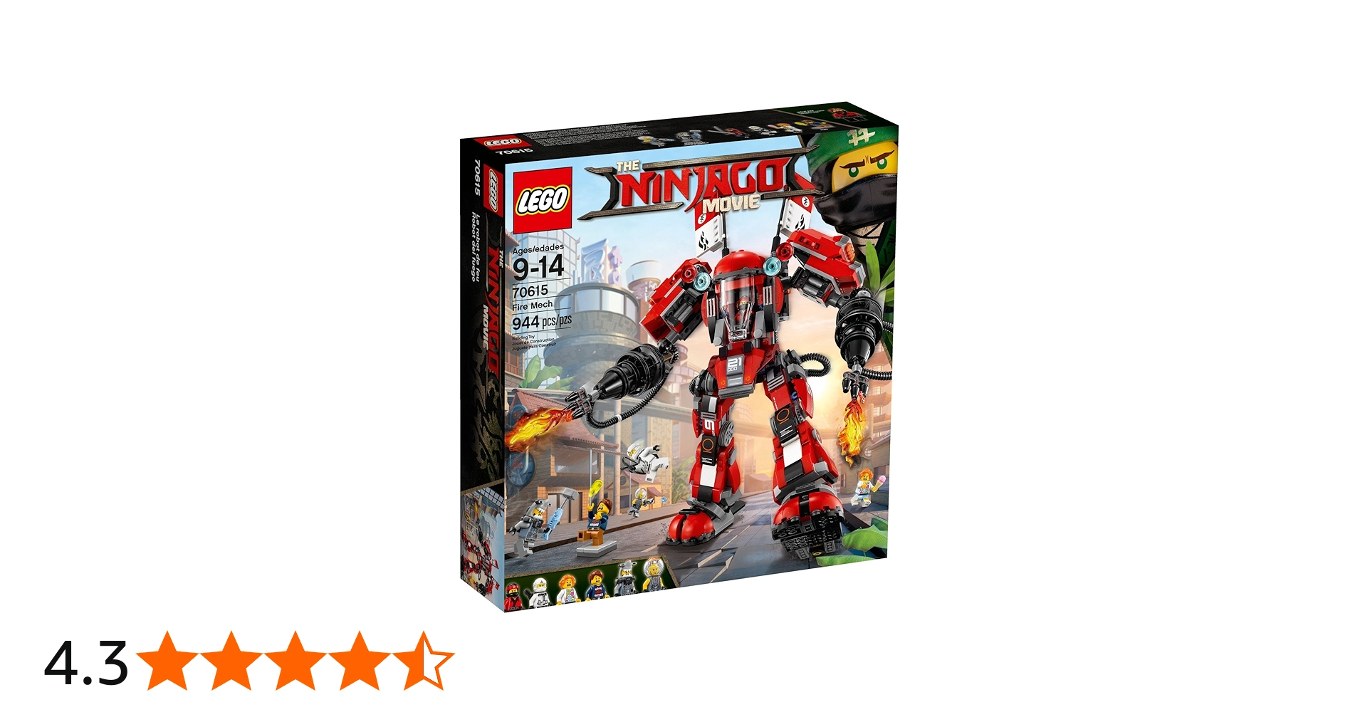 Amazon.co.jp: LEGO NINJAGO, Fire Mech, 70615 : Toys & Games