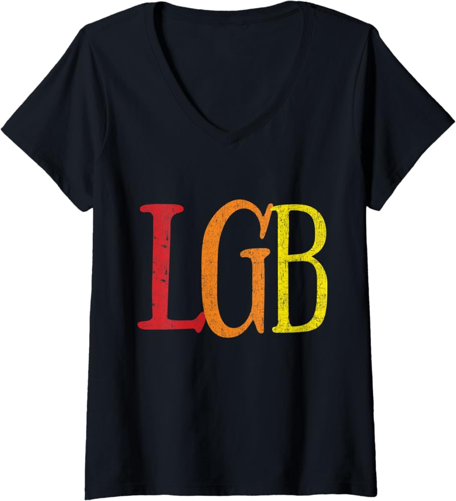 Amazon.com: Womens LGB - Love Lesbian Gay Bisexual LGB Rainbow